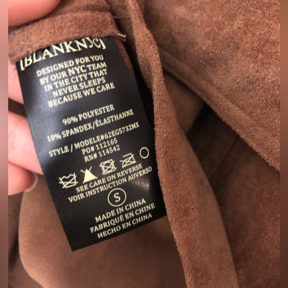 ❌SOLD‼️❌Blank NYC Suede Belted coat - Picture 9 of 9